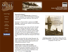 Tablet Screenshot of mullmuseum.org.uk